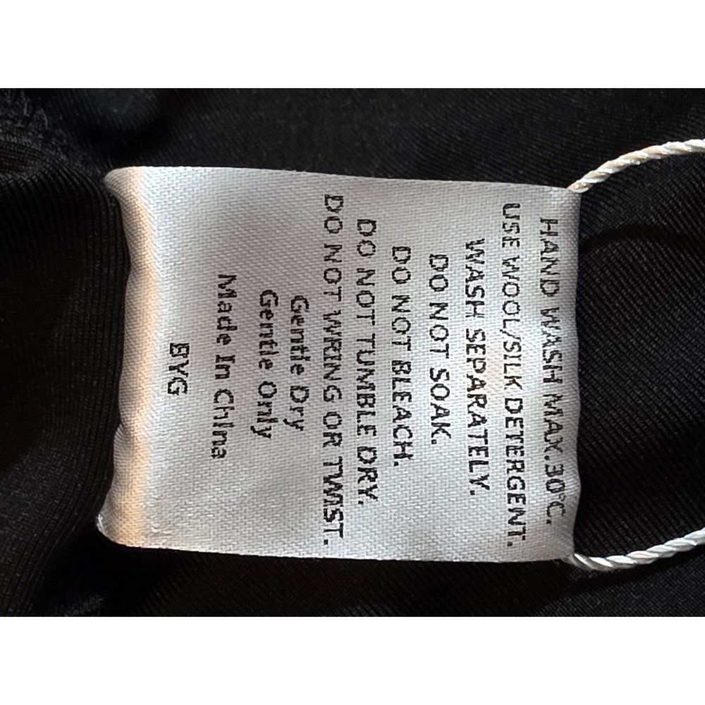 Marthea Black Halter Neck Cutout Midi Dress Sexy Slit Size XL - Picture 7 of 10